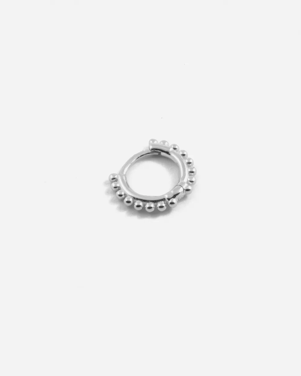 Store Nove25 Einzel Ohrring Kleines Ethnisches Piercing / Rhodium