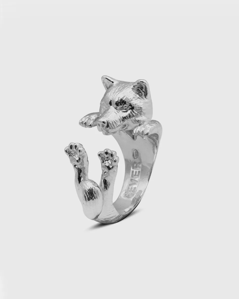 Cheap Nove25 Hug Ring Akita Inu / Silber Poliert