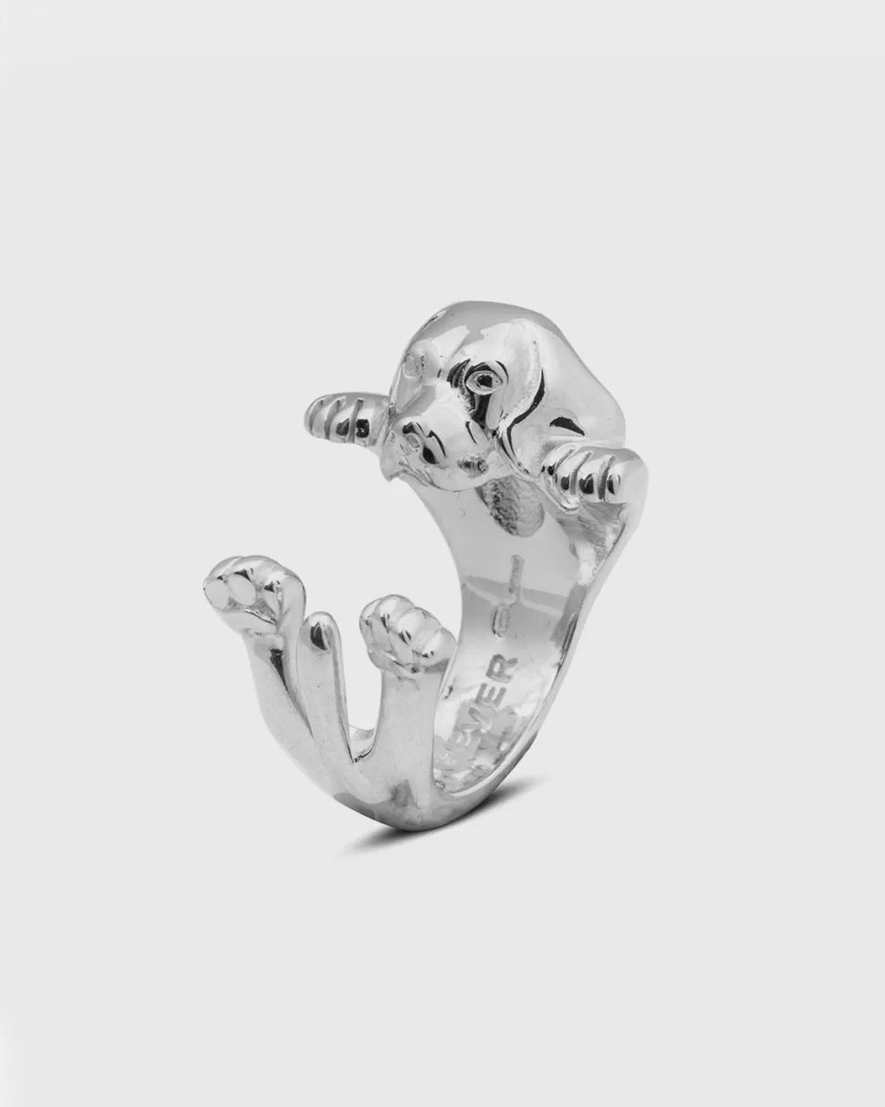 Online Nove25 Hug Ring Beagle / Silber Poliert