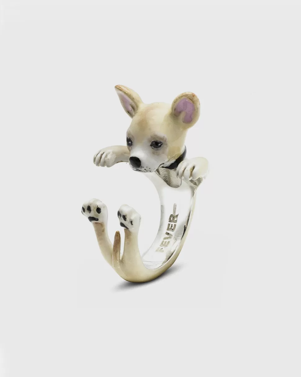 Hot Nove25 Hug Ring Chihuahua / Emaille