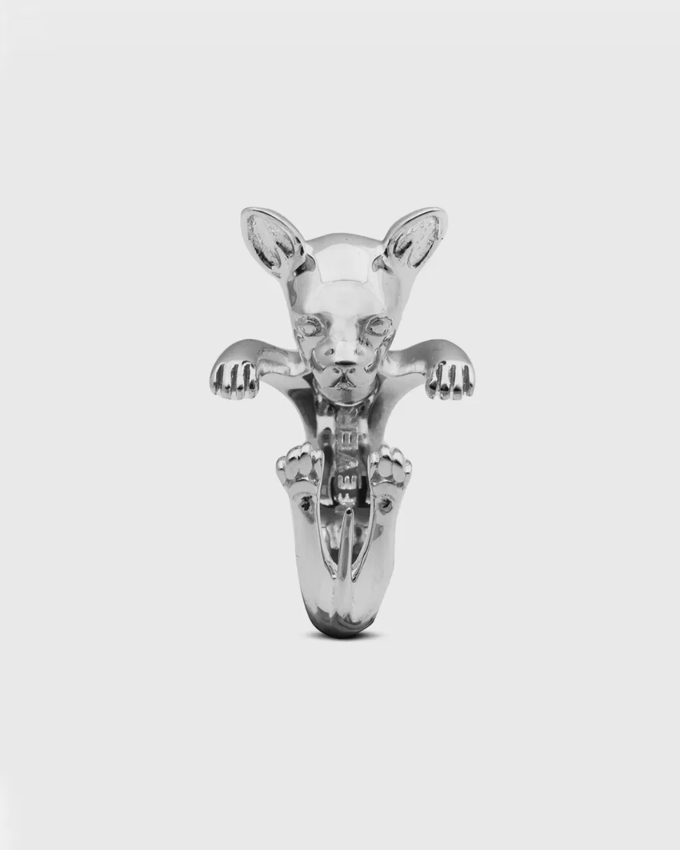 Best Nove25 Hug Ring Chihuahua / Silber Poliert