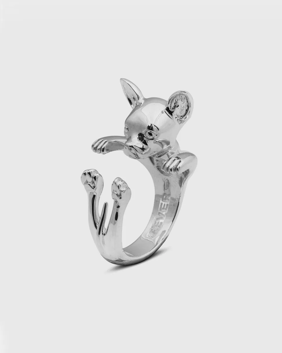 Best Nove25 Hug Ring Chihuahua / Silber Poliert