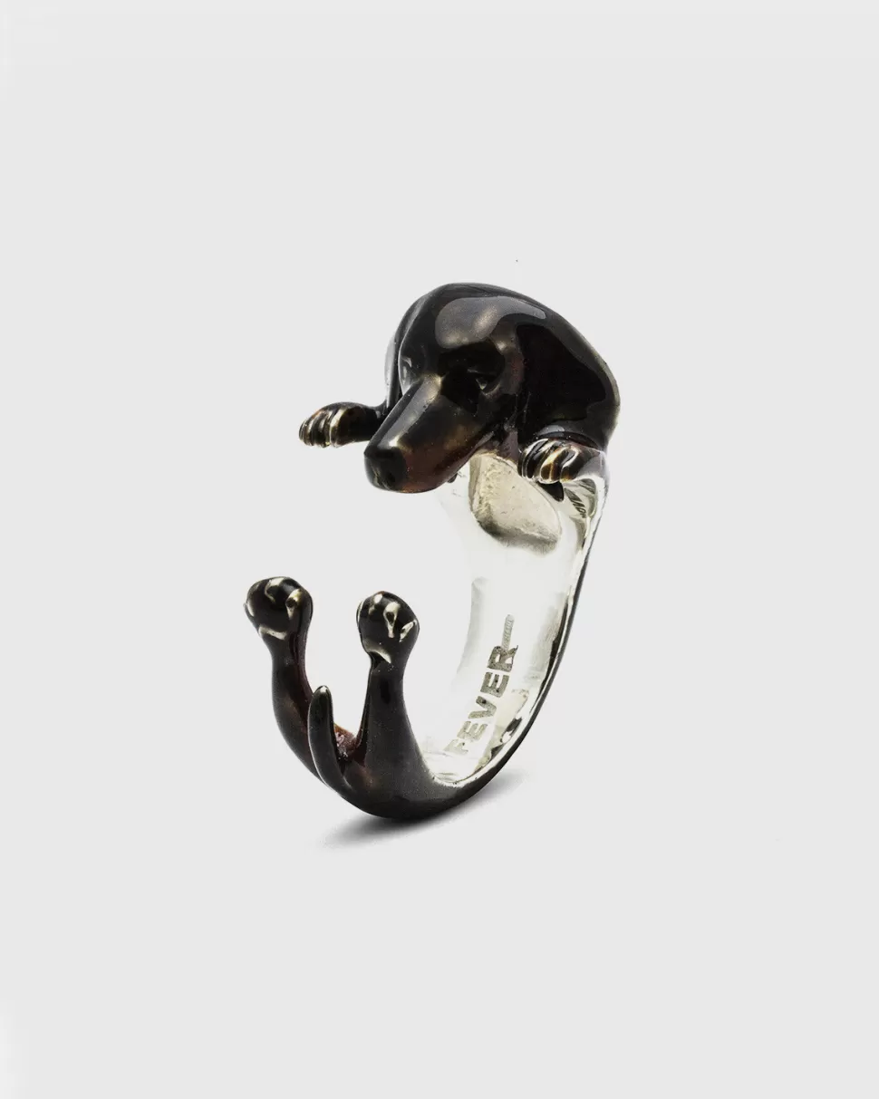 Online Nove25 Hug Ring Dackel / Emaille