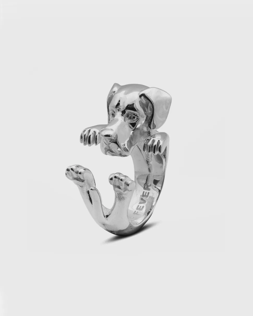 Discount Nove25 Hug Ring Dogge / Silber Poliert