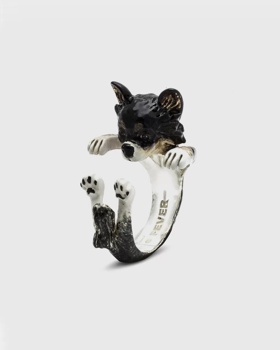 Flash Sale Nove25 Hug Ring Langhaar-Chihuahua / Emaille