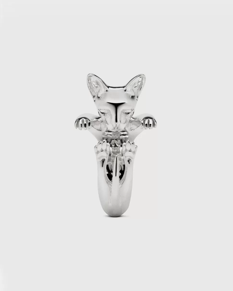 Flash Sale Nove25 Hug Ring Sphinx / Silber Poliert