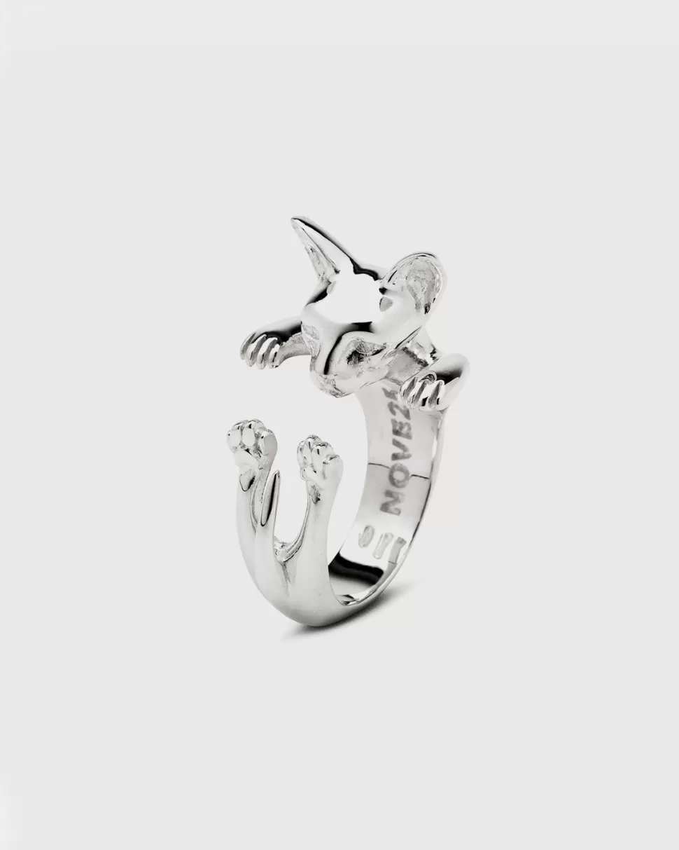 Flash Sale Nove25 Hug Ring Sphinx / Silber Poliert