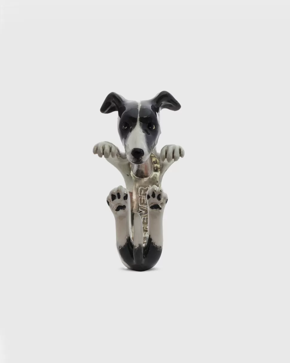 Clearance Nove25 Hug Ring Windhund / Emaille