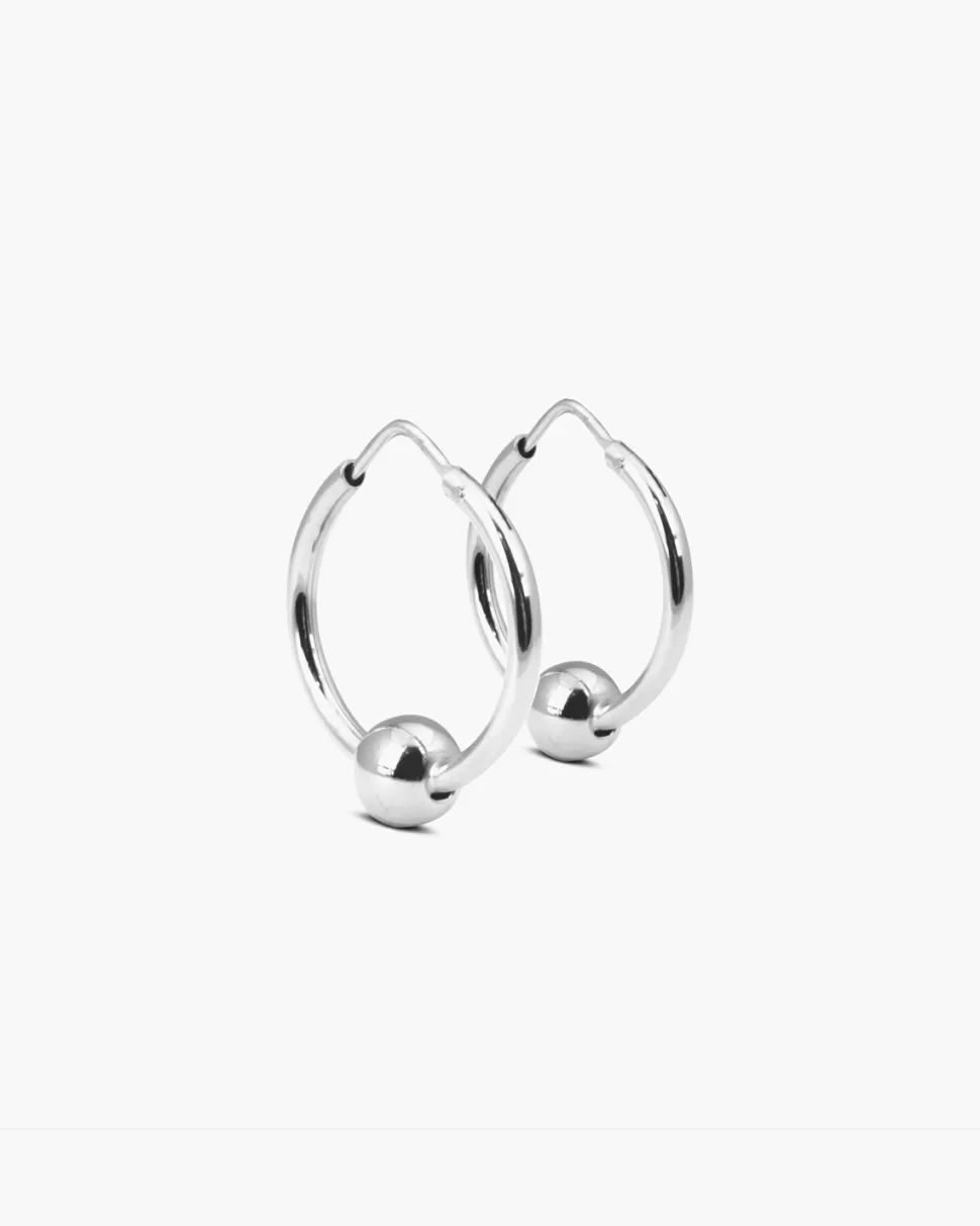 Cheap Nove25 Ohrringe Paar Piercing Kugel Silber