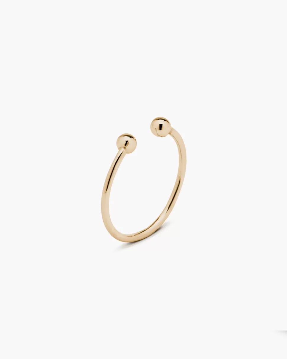 Cheap Nove25 Ring Piercing Kugeln Gelbgold