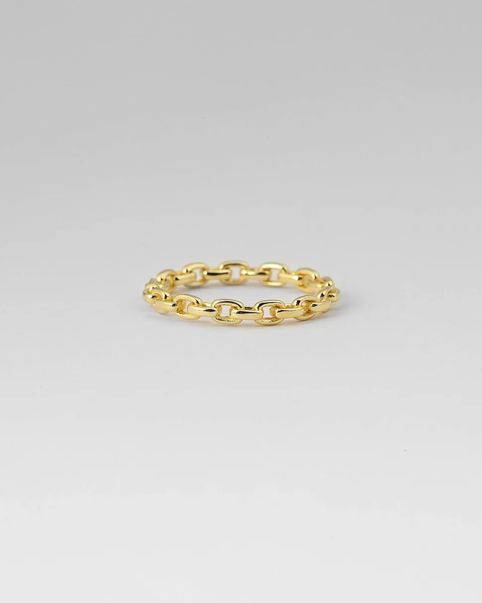 Cheap Nove25 Verlobungsring Kette Gelbgold