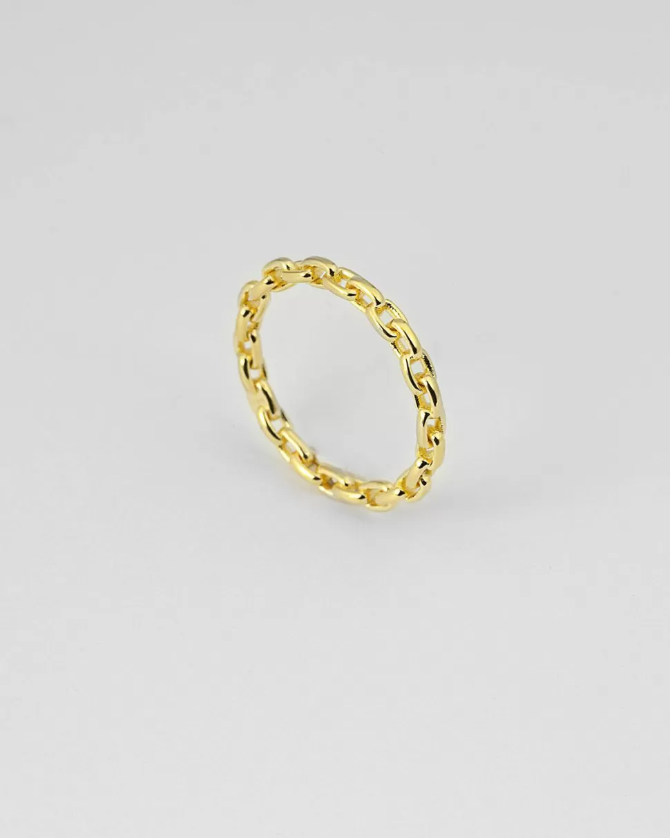 Cheap Nove25 Verlobungsring Kette Gelbgold