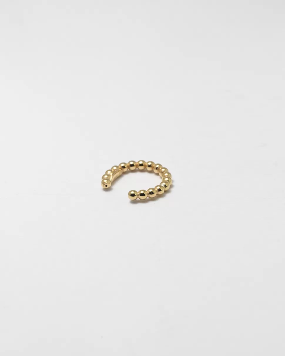 Online Nove25 Yellow Gold Bubbles Single Earcuff