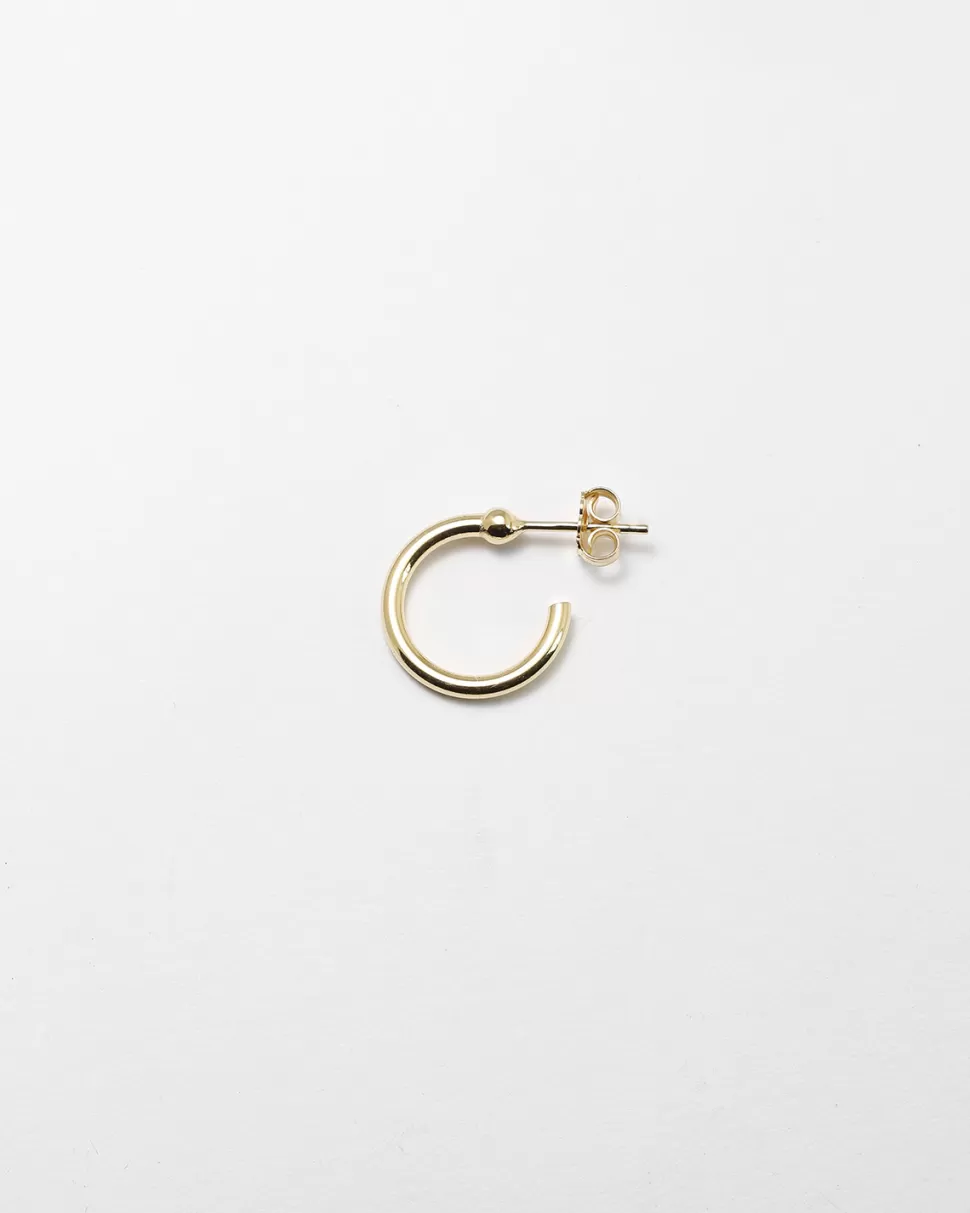 Clearance Nove25 Yellow Gold Small Alpha Single Earring